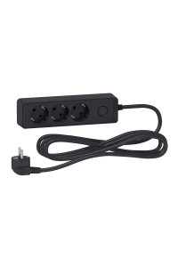 Schneider ST9433B 3m Antrasit Topraklı 3lü Grup Priz