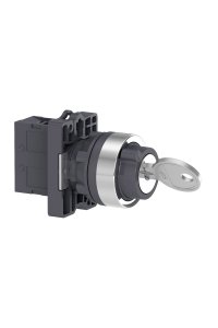 Schneider XA2-EG21 Siyah 0-1 1NA Kilitli Mandal Buton