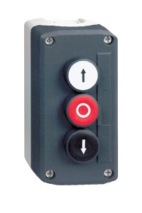 Schneider XALD324 Sıva Altı Beyaz-Siyah Basmalı Buton Kutusu