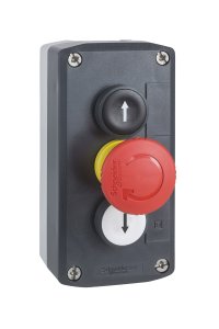 Schneider XALD328 Sıva Altı Beyaz-Siyah Basmalı Buton Kutusu