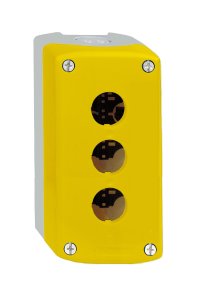 Schneider XALK03 3 Delikli Tabanlı Sarı Boş Muhafaza Kapağı
