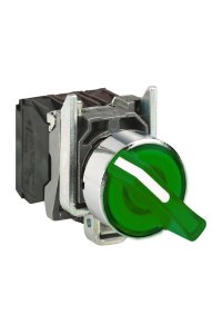 Schneider XB4-BK123B5 Işıklı Yeşil Mandal Buton