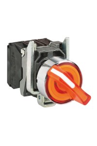 Schneider XB4-BK125M5 Işıklı Turuncu Mandal Buton