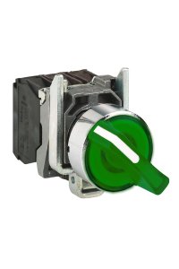 Schneider XB4-BK133B5 Işıklı Yeşil Mandal Buton
