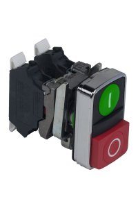 Schneider XB4-BL73415 Düz Kafalı İşaretli Çiftli Yaylı Buton