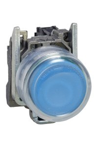 Schneider XB4-BP61 Plastik Kılıflı Mavi Yaylı Buton
