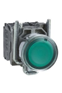 Schneider XB4-BW3365 Yeşil Işıklı Buton