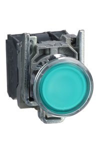 Schneider XB4-BW33B5 Korumalı Ledli Işıklı Yeşil Buton