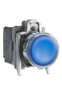 Schneider XB4-BW36B5 Korumalı Ledli Işıklı Mavi Buton