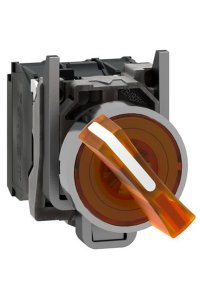 Schneider XB4BK125G5 120V Sabit Turuncu Işıklı Mandal Buton