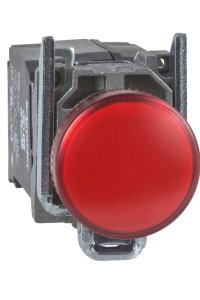 Schneider XB4BV44 22mm 220-240V Düz Lens Kırmızı Pilot Işığı