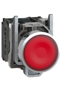 Schneider XB4BW34G5 110-120V Kırmızı Sıva Altı Işıklı Buton