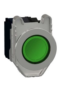 Schneider XB4FW33B5 24VAC/DC Yeşil Yaylı Led Kumanda Butonu