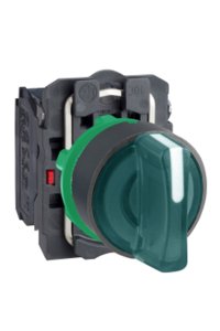 Schneider XB5-AK133B5 24V Ledli Yeşil Mandal Buton