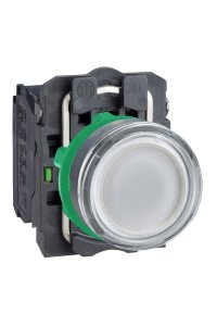 Schneider XB5-AW3165 1NA+1NK Işıklı Beyaz Yaylı Buton