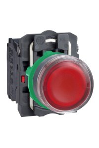 Schneider XB5-AW3465 1NA+1NK Işıklı Kırmızı Yaylı Buton