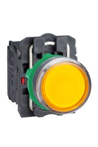 Schneider XB5-AW35M5 220V AC/DC Işıklı Turuncu Yaylı Buton