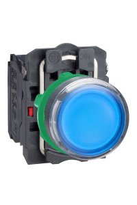 Schneider XB5-AW36B5 24V AC/DC Işıklı Mavi Yaylı Buton