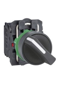 Schneider XB5AD25 1NA+1NK 22mm 2 Konumlu Siyah Mandal Buton