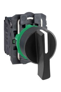 Schneider XB5AJ33 2NA 22mm 3 Konumlu Siyah Mandal Buton