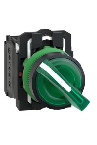 Schneider XB5AK123G5 Yeşil 22mm 120V Işıklı Mantar Buton