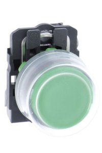 Schneider XB5AP31 Yeşil 22mm 1NA Yaylı Dönüşlü Çıkık Buton