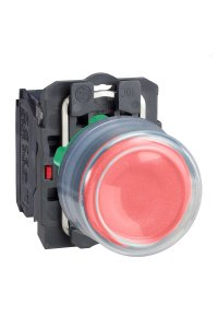 Schneider XB5AP42 1NK Kırmızı Çıkık Eksiksiz Buton