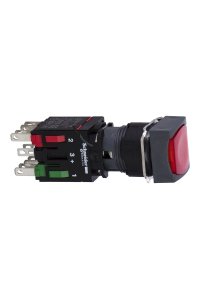 Schneider XB6-CW4B2B Kırmızı Kare Yaylı Işıklı Buton