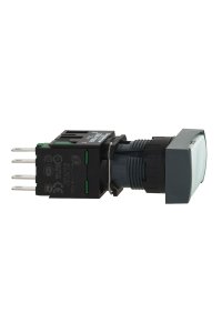 Schneider XB6-DA11B Beyaz Dikdörtgen Yaylı Buton
