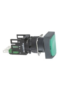 Schneider XB6-DA31B Yeşil Dikdörtgen Yaylı Buton