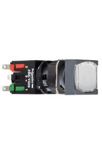 Schneider XB6CF1B5B 16mm 12-24V 1NA+1NK Beyaz Kare Buton