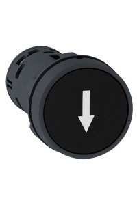 Schneider XB7NA21343 1NA Aşağı Ok İşaretli Siyah Push Buton