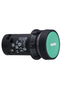 Schneider XB7NA3131 1NA Yaylı Dönüş Beyaz-Yeşil Push Buton