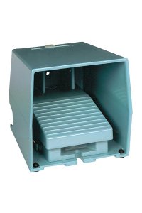 Schneider XPEM329 2NK+2NA IP66 Mavi Metalik Tek Ayak Pedalı
