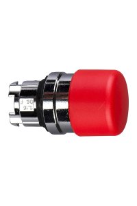 Schneider ZB4BC44 Yaylı Mantar Kırmızı Basmalı Buton Başlığı