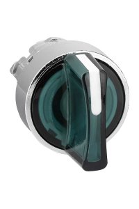 Schneider ZB4BK1833 22mm 3 Konumlu Yeşil Buton Başlığı