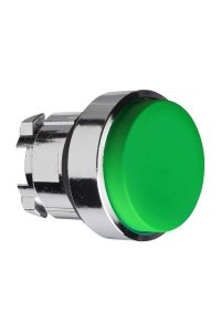 Schneider ZB4BL3 Yeşil Yaylı Çıkık Basmalı Düğme Başlığı