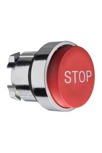 Schneider ZB4BL434 Kırmızı Yaylı Çıkık Basmalı Düğme Başlığı