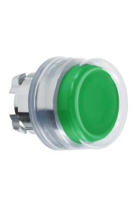 Schneider ZB4BP3 Yeşil Yaylı Çıkık Basmalı Düğme Başlığı