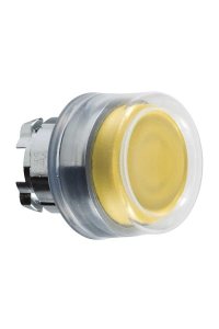 Schneider ZB4BP5 Yaylı Çıkık Sarı Basmalı Buton Başlığı