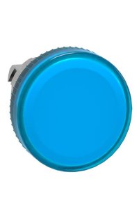 Schneider ZB4BV06 Ba9S Ampul için 22mm Düz Mavi Pilot Işığı