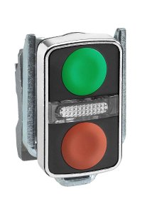Schneider ZB4BW7A3740 22mm Pilot Çift Başlıklı Buton Başlığı