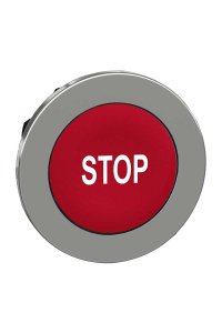 Schneider ZB4FA434 Stop İşaretli Kırmızı Buton Başlığı