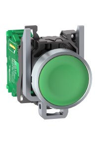 Schneider ZB4RTA3 22mm Metal Yeşil Başlıklı İletici Buton