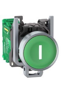 Schneider ZB4RTA331 22mm Metal Yeşil Başlıklı İletici Buton