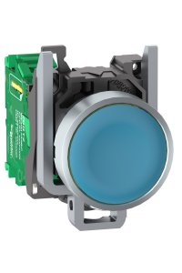 Schneider ZB4RTA6 22mm Metal Mavi Başlıklı İletici Buton