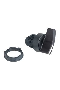 Schneider ZB5AJ2 2 Konumlu Sabit Siyah Mandal Buton Başlığı