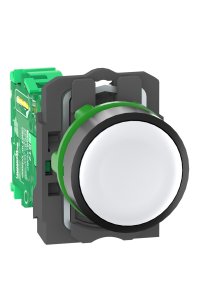 Schneider ZB5RTA1 22mm Plastik Beyaz Pilsiz İletici Buton