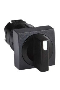Schneider ZB6CD22 2 Konumlu Siyah Kare Mandal Buton Başlığı