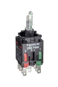 Schneider ZB6ZB65B 12-24V 1NA+1NK Bilezikli Mavi Işık Bloğu